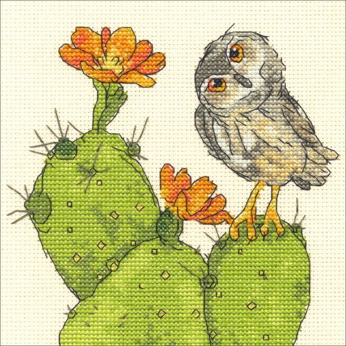 (image for) Prickly Owl Counted Cross Stitch Kit